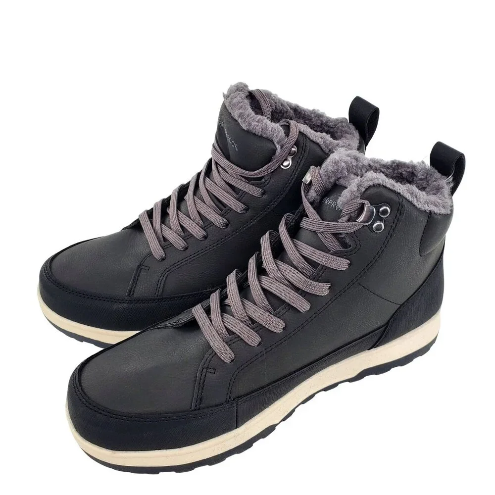Weatherproof 10 Winter Boots Mens Logjam Shearling Lace-up Outdoor Snow Shoes
